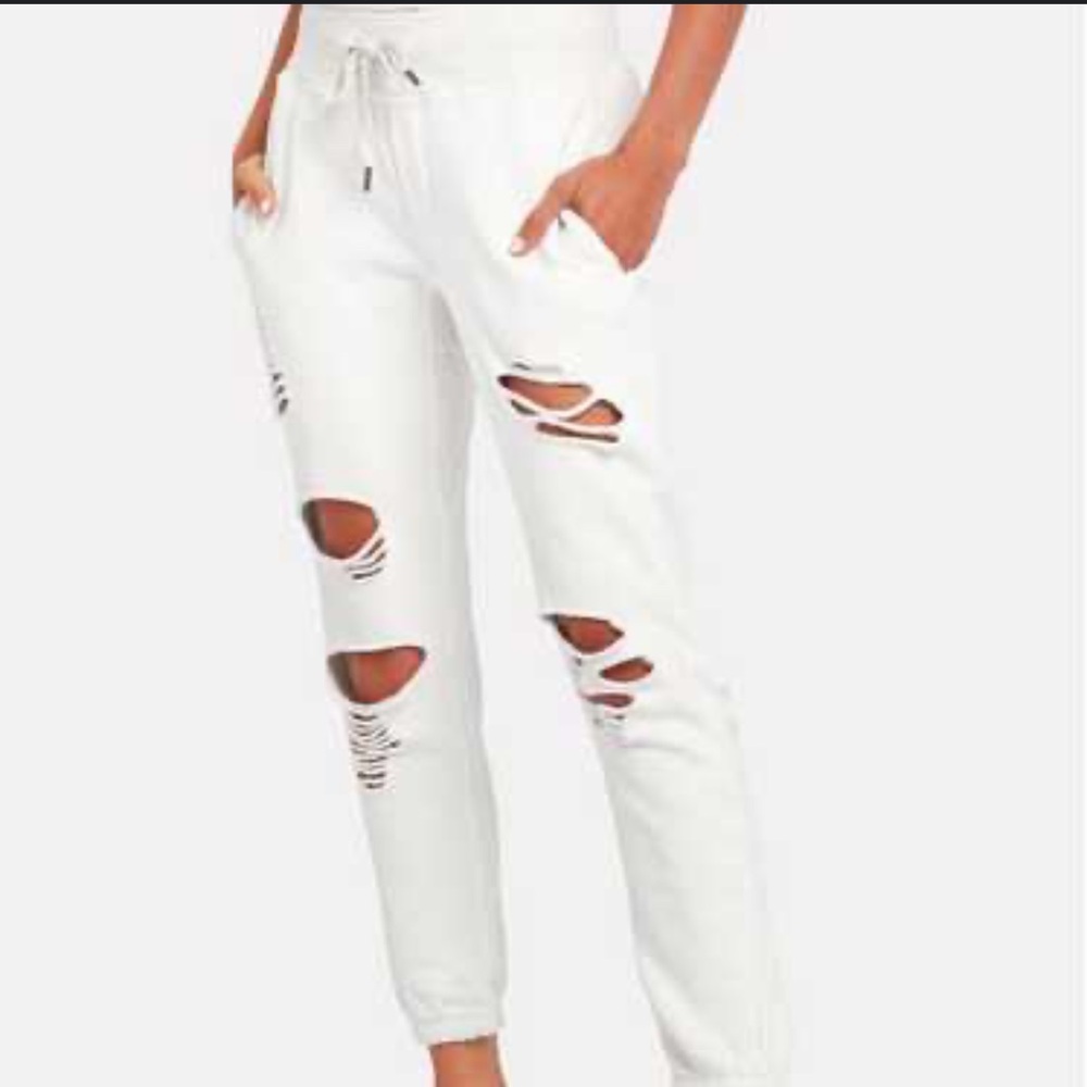 THE SAYDE SLOUCHY SWEATPANTS IN OFF-WHITE BY NSF